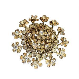 Vintage Signed Austria Rhinestone Brooch (A3053)